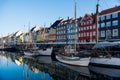 Nyhavn pier with buildings, yachts and boats reflected in water, Copenhagen, Denmark ÃâÃÂ ÃâÃÂ  Royalty Free Stock Photo